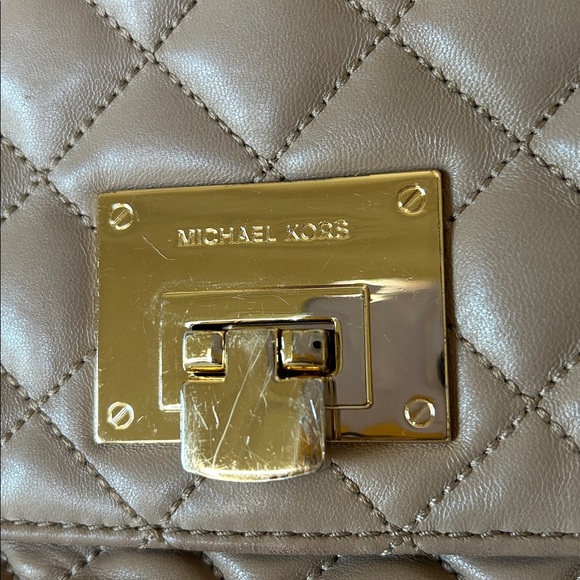 Michael Kors Brown Quilted Shoulder Bag - Picture 16 of 16